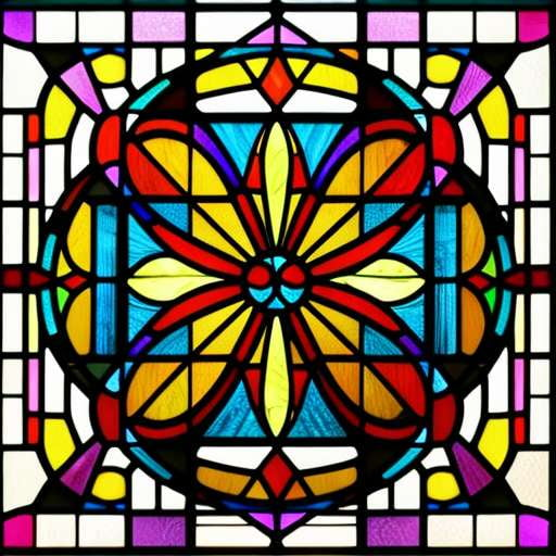 Comic Stained Glass Windows Midjourney Prompt - Socialdraft