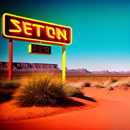 Desert Neon Midjourney Art Prompts - Socialdraft