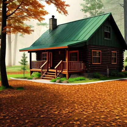 Midjourney Log Cabin - Customizable DIY Image Prompt for Creating Your Own Woodland Retreat - Socialdraft