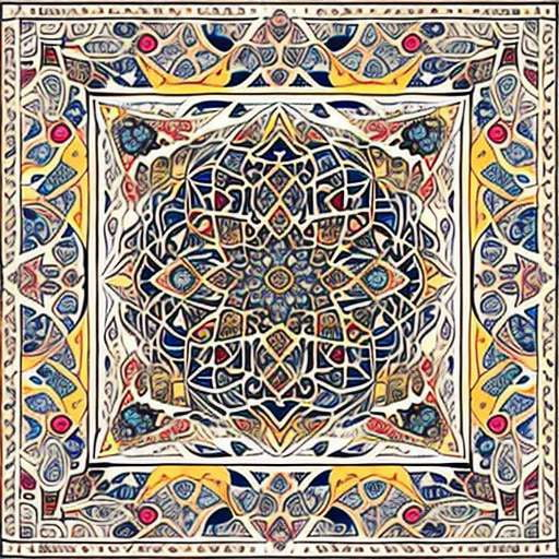 Persian Inspired Coloring Pages - Create Stunning Rugs - Socialdraft