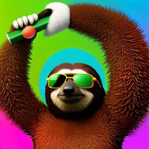 Sunglass-wearing Sloth Midjourney Prompt - Socialdraft