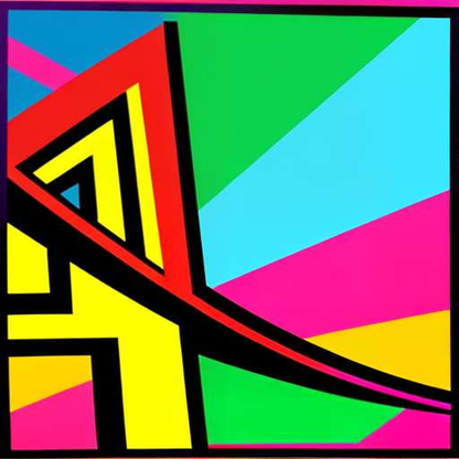 "Pop Art Bridge" Midjourney Prompt - Customizable Text-to-Image Creation - Socialdraft