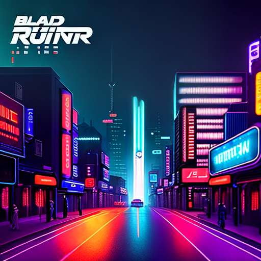 Blade Runner Cyberpunk Street View Midjourney Prompt - Socialdraft