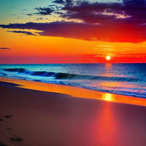Colorful Sunset Midjourney Image Generator - Socialdraft