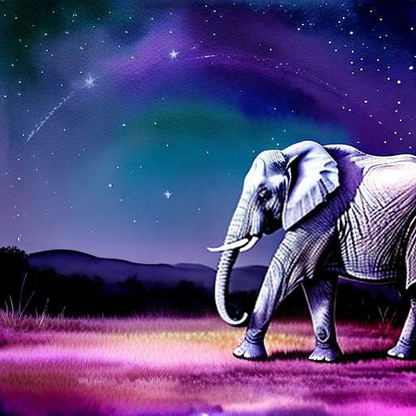 Elephant And Stars Midjourney Prompt - Create Your Own Custom Elephant Art - Socialdraft