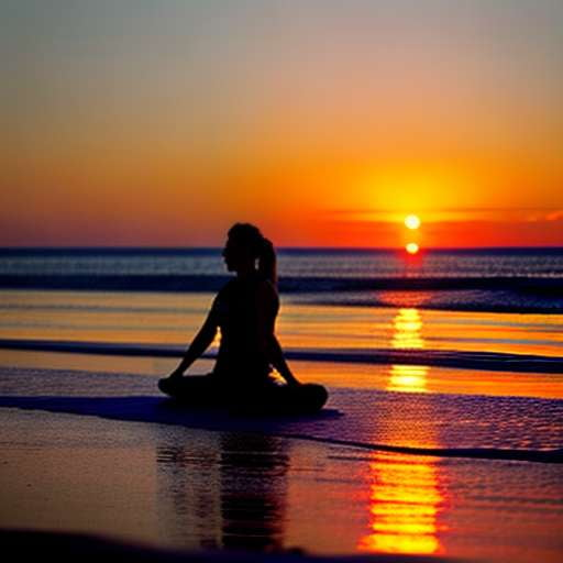 Yoga Retreat Sunset Midjourney Image Prompt - Socialdraft