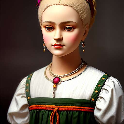 Blonde Doll Portrait: Custom Midjourney Prompt for Artistic Creations - Socialdraft