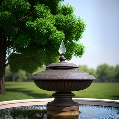 Rustic Solar Midjourney Urn Fountain Prompt - Socialdraft