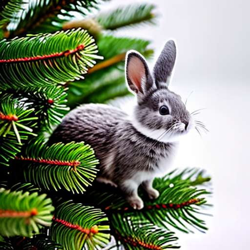 Winter Wonderland Bunny Pine Tree Midjourney Prompt - Socialdraft