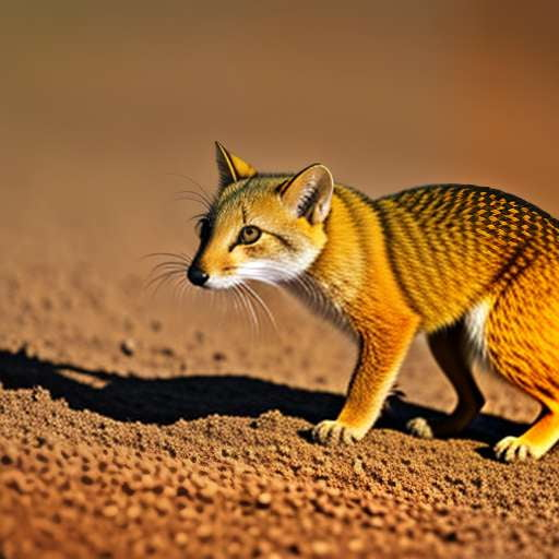 Vibrant Yellow Mongoose Midjourney Prompt | Customizable Text-to-Image Model - Socialdraft