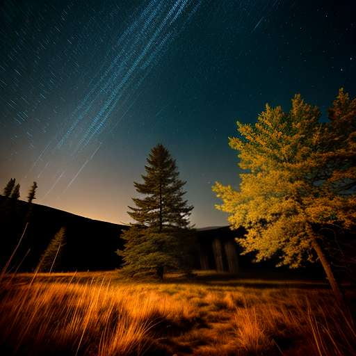 Star Trails Midjourney Image Prompt - Create Stunning Night Skies - Socialdraft