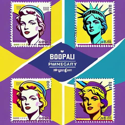 Customizable Midjourney Prompt - Themed Postage Stamps - Socialdraft