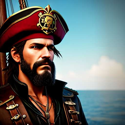 Pirate Character Midjourney Prompt - Customizable Concept Art and Image Generation - Socialdraft