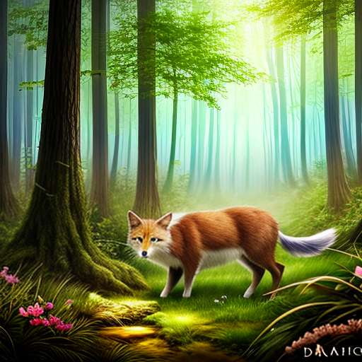Enchanted Forest Animal Midjourney Prompt: Create Your Own Magical Illustration - Socialdraft