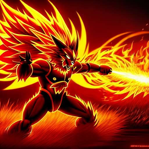 Entei Blaze Midjourney Prompt - Create Your Own Flaming Forest Masterpiece - Socialdraft