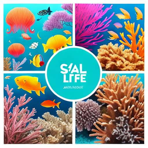 Sea Life Sticker Set - Customizable Midjourney Illustration Prompt - Socialdraft