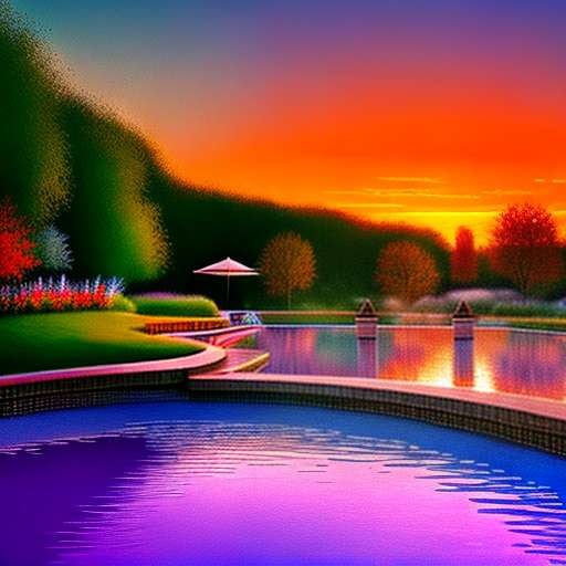 Hot Springs Sunset Midjourney Prompt - Customizable Text-to-Image Creation - Socialdraft