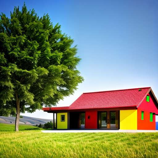 Artistic Straw Bale House Midjourney Creation - Customizable Home Design Inspiration - Socialdraft