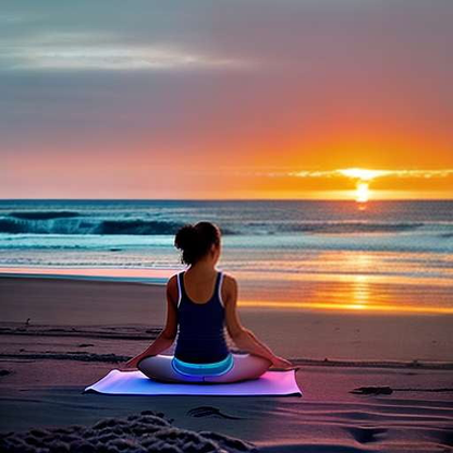 Beach Yoga Midjourney Image Prompt - Create Your Own Zen Moment - Socialdraft