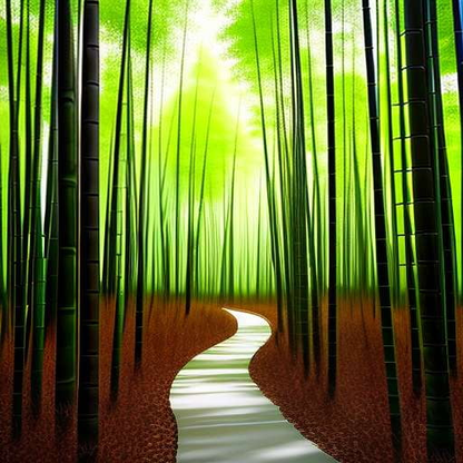 Bamboo Grove Midjourney Prompt: Create an Enchanting Forest Scene - Socialdraft
