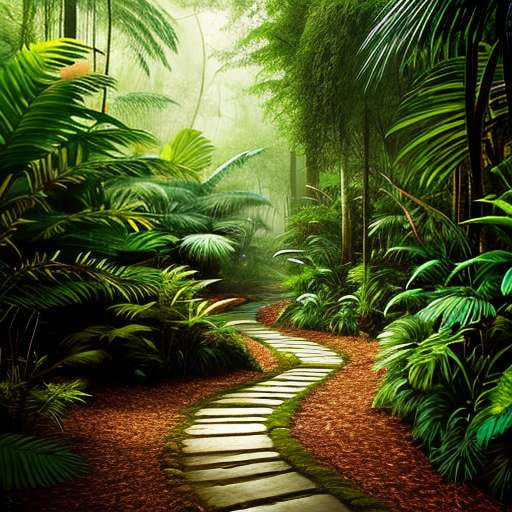 Jungle Pathway Midjourney Creation for Personalization and Customization - Socialdraft