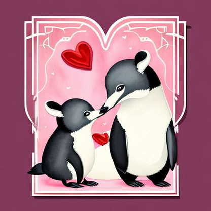 Valentines Day Animal Cards - Unique and Customizable Midjourney Prompts - Socialdraft