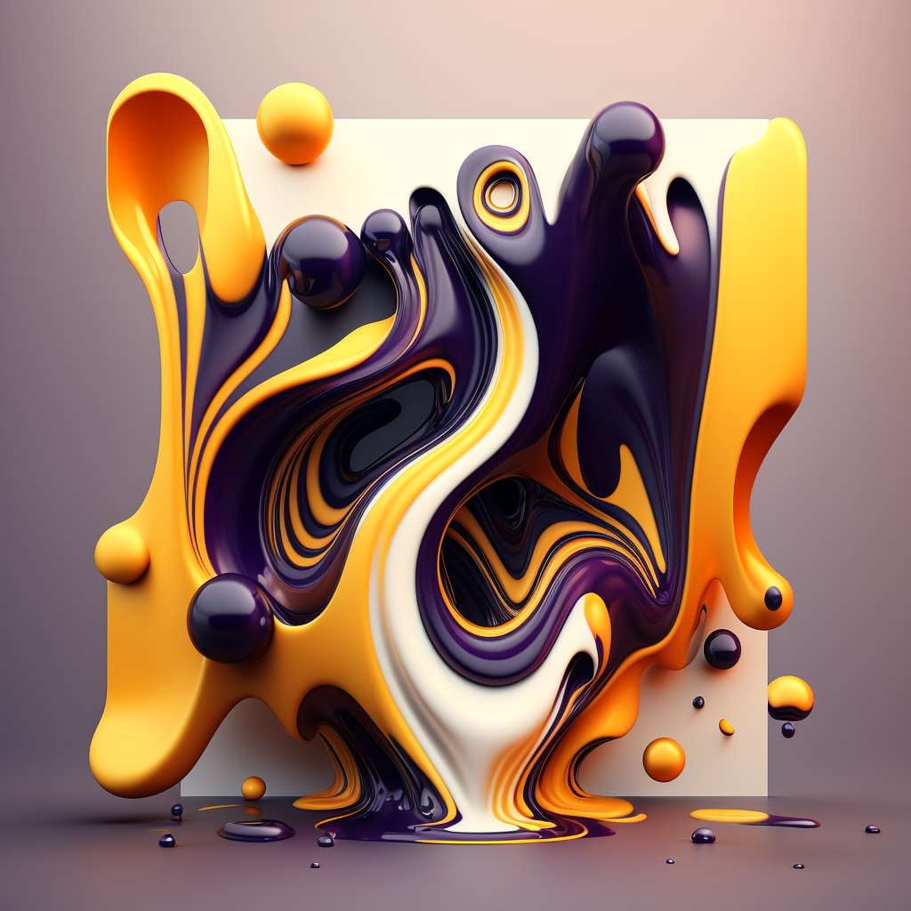 3D Abstract Fluid Backgrounds - Socialdraft