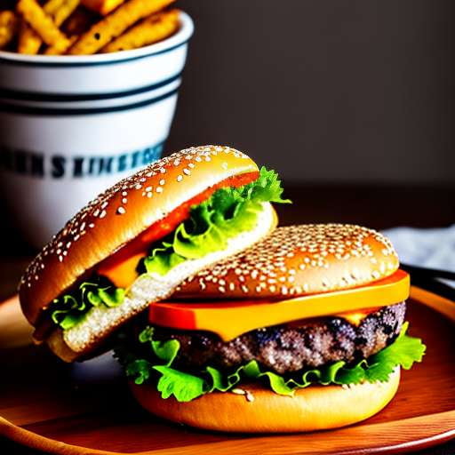 Gourmet Pretzel Bun Burger Midjourney Prompt - Socialdraft