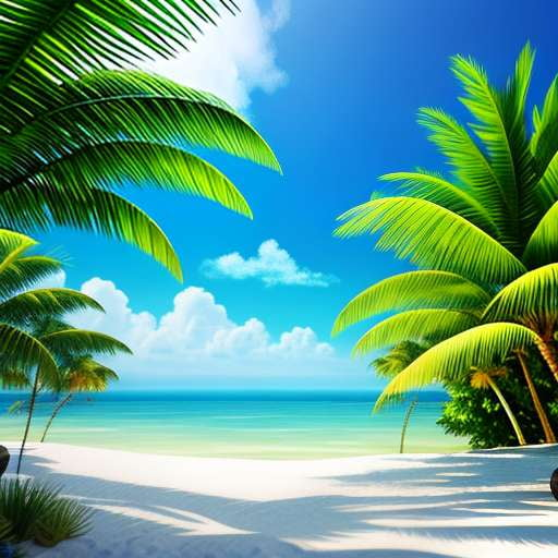 "Tropical Paradise" Midjourney Image Prompt for Custom Creations - Socialdraft