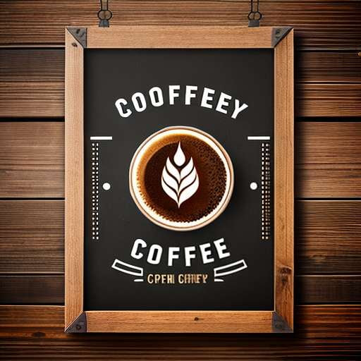 Coffee Roastery A-Frame Sign Midjourney Image Prompt - Socialdraft