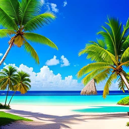 Island Palms Midjourney Prompts - Customizable Tropical Art Creation - Socialdraft