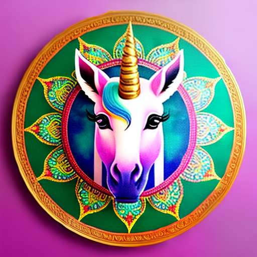 Mandala Unicorn Midjourney: Customizable Text-to-Image Prompt - Socialdraft