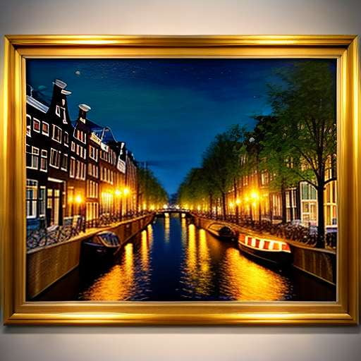 Amsterdam Canal Midjourney Art Prompt - Socialdraft