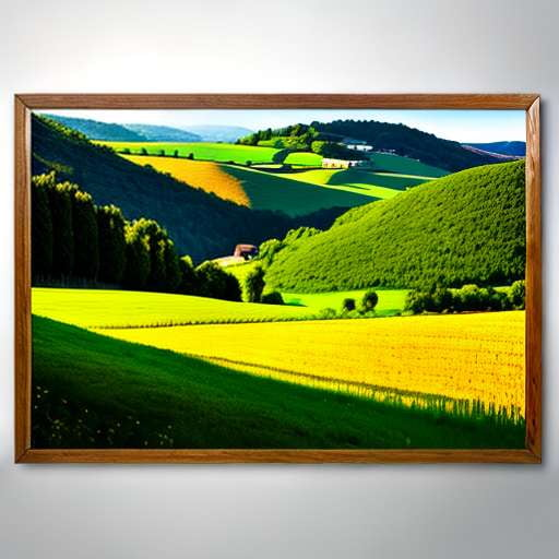 Le Marche Countryside Midjourney Print - Customizable Italian Landscape Art Prompt - Socialdraft