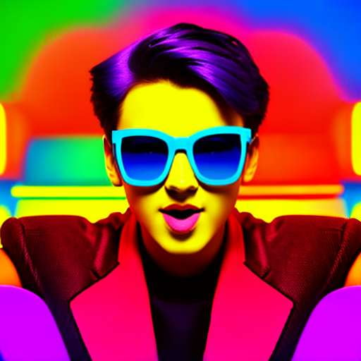 Neon Color Portrait Midjourney Prompt - Unique Customizable Image Generation - Socialdraft