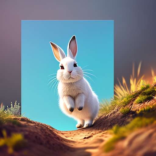 Mountain Trail Bunny Midjourney Prompt - Customizable Text-to-Image Model for Unique Artwork - Socialdraft