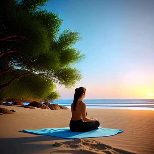 Beach Pranayama Yoga Midjourney Image Prompt - Socialdraft