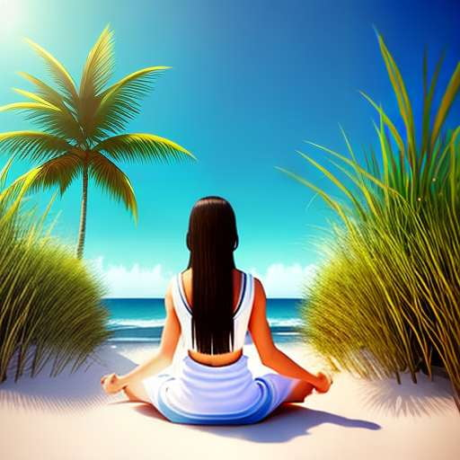 Beach Meditation Midjourney Image Prompt - Create your own Zen Scene - Socialdraft