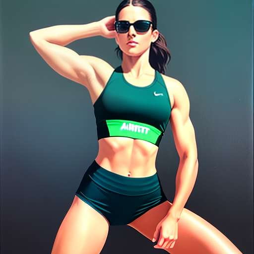 Sporty Female Portrait Midjourney Prompt - Customizable and Unique - Socialdraft