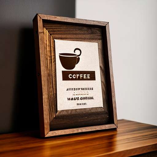 Coffee Roastery A-Frame Sign Midjourney Image Prompt - Socialdraft
