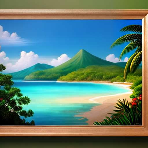 Island Paradise Landscape Midjourney Prompt - Create Your Own Dream Getaway - Socialdraft