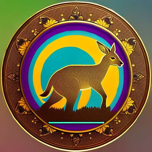 Kangaroo Mandala Badge Midjourney Prompt - Create Your Own Kangaroo Badge Image - Socialdraft