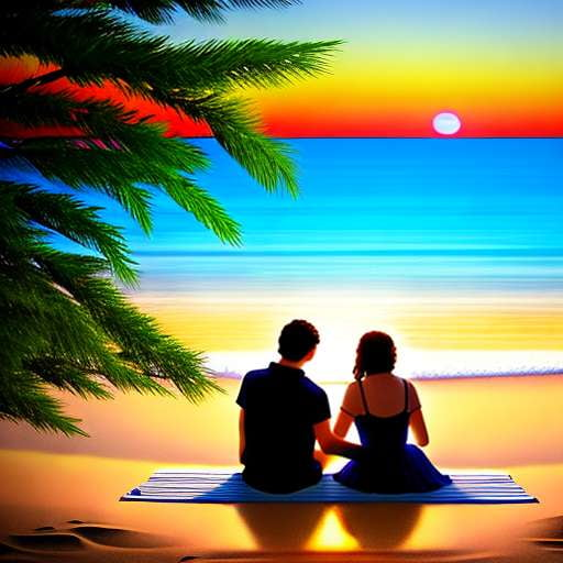 Beach Bonfire Date Midjourney Prompt - Create Your Own Romantic Scene - Socialdraft