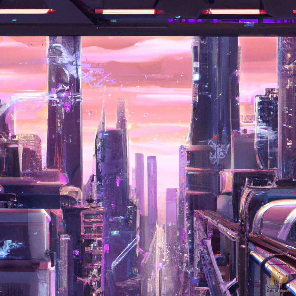 Anime Cyberpunk Cityscape - Socialdraft