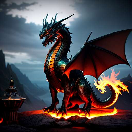 Dragon King Midjourney Prompt: Create an Epic Dragon Masterpiece Today! - Socialdraft