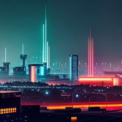 Dystopian Cyber Cityscape Image Creation Prompt - Socialdraft