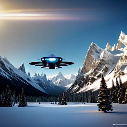"Mountain Cyberdrone" Midjourney Prompt - Customizable Text-to-Image Creation - Socialdraft