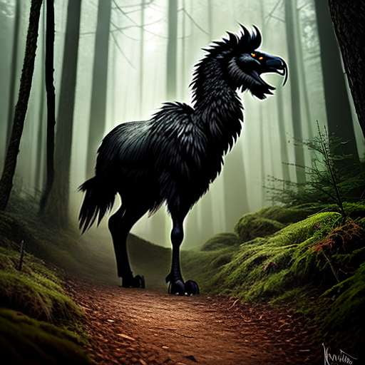 Black Griffin Midjourney Prompt - Customizable Fantasy Art for Your Creation - Socialdraft