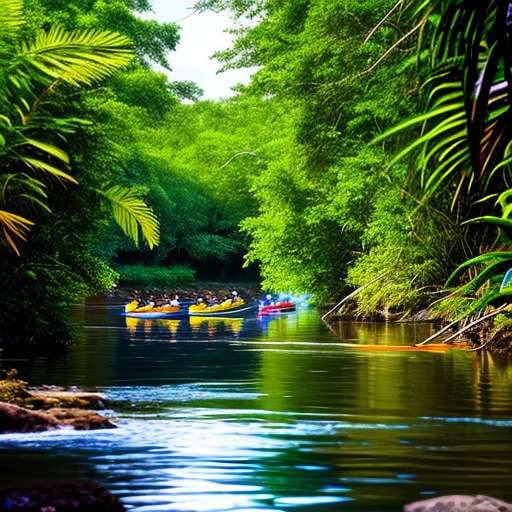 Jungle Canoeing Midjourney Adventure Prompt - Socialdraft