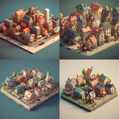 3D Tiny Towns
